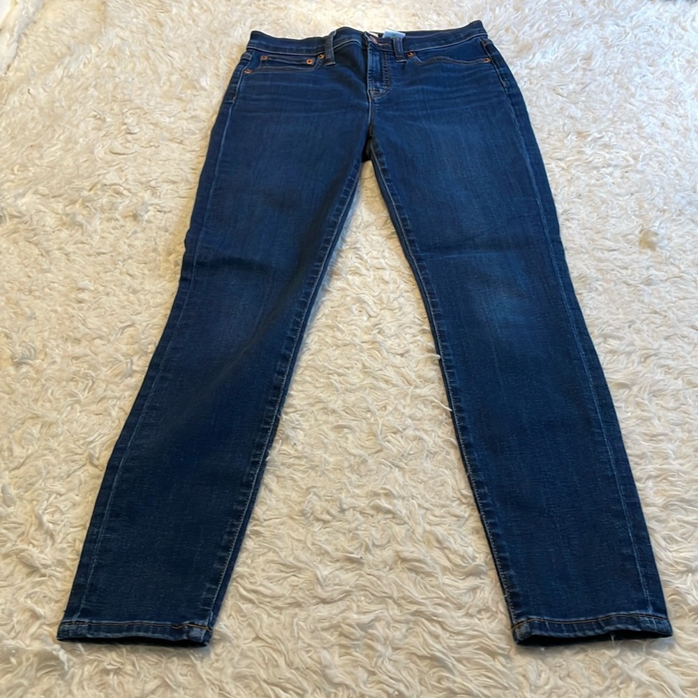 J. Crew 9” High-Rise Toothpick Jeans 27